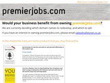 Tablet Screenshot of premierjobs.com